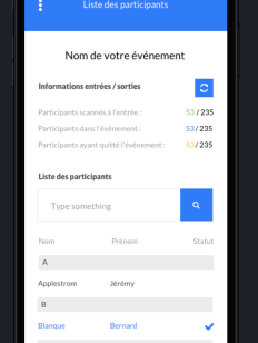 Application de scan de ticket OandB