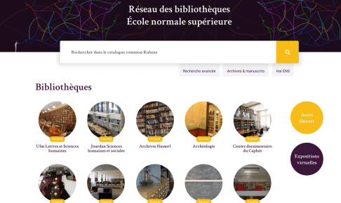 Page d'accueil du site de l'ENS