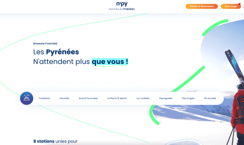 Page d'accueil du site NPY