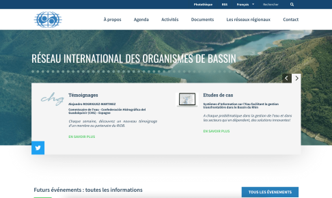 Page d'accueil du site RIOB